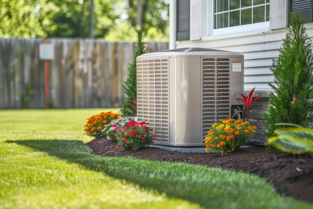 Home Central Air Conditioner Outside